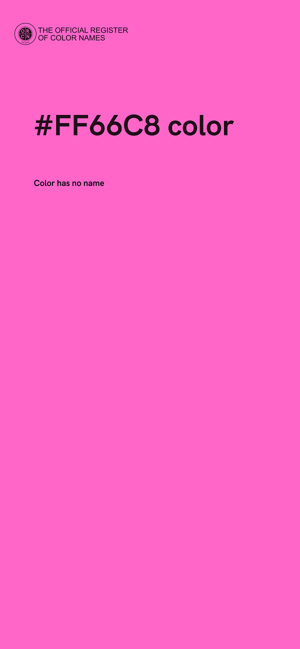 #FF66C8 color image