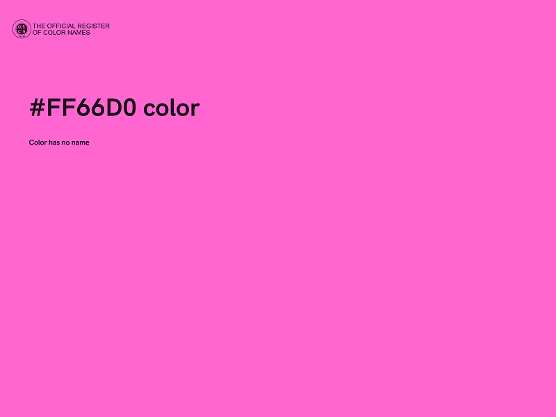 #FF66D0 color image