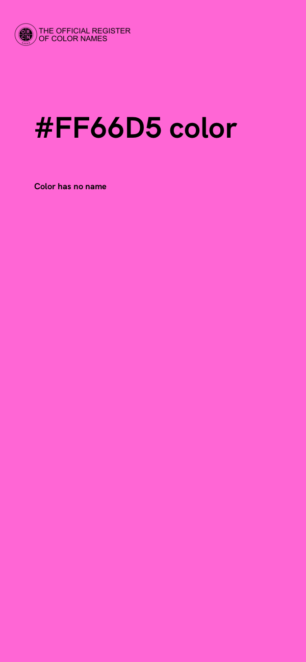 #FF66D5 color image