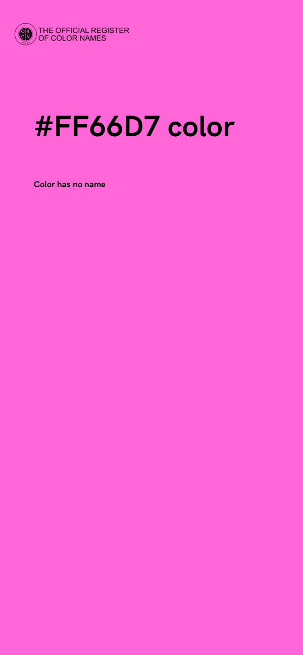 #FF66D7 color image