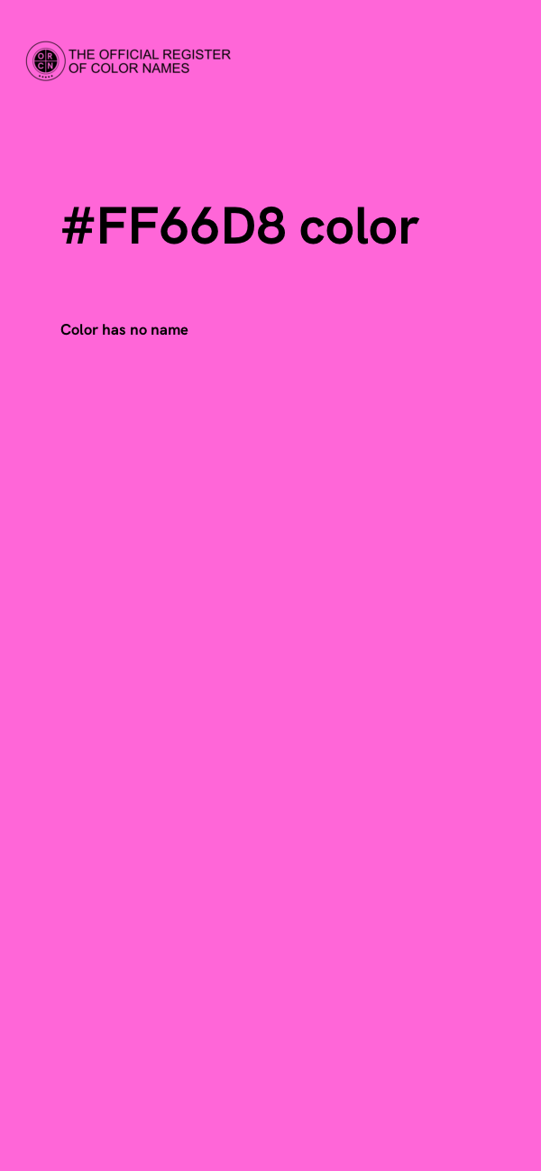 #FF66D8 color image