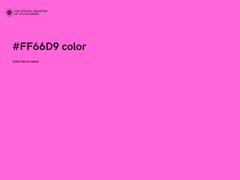 #FF66D9 color image