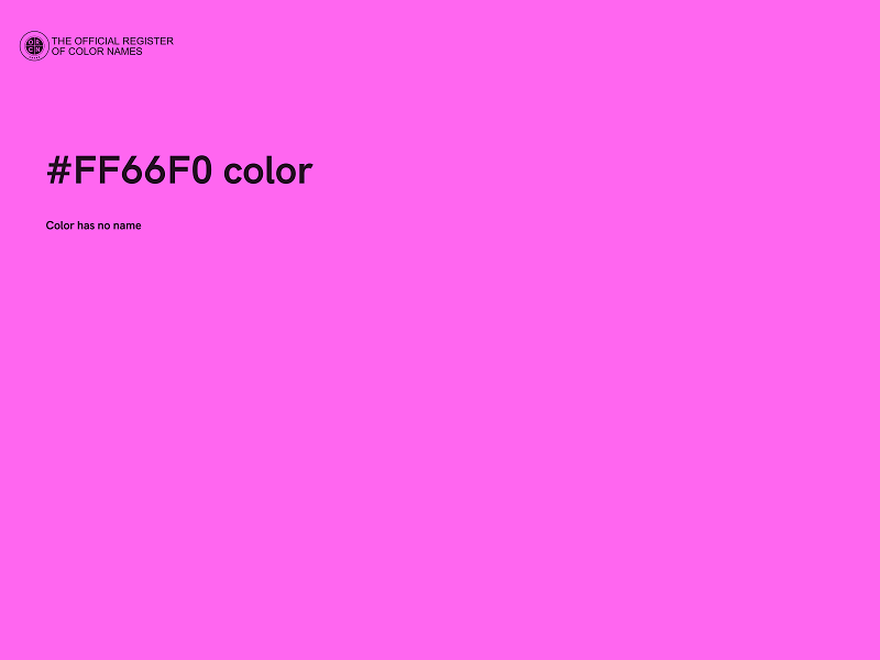 #FF66F0 color image