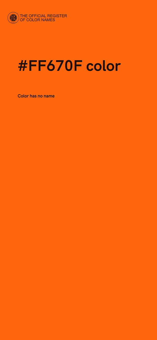 #FF670F color image