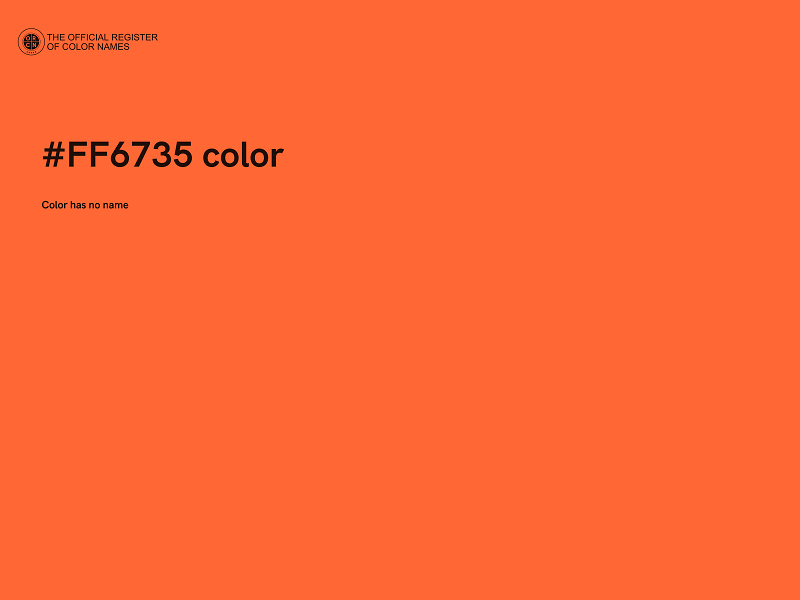 #FF6735 color image