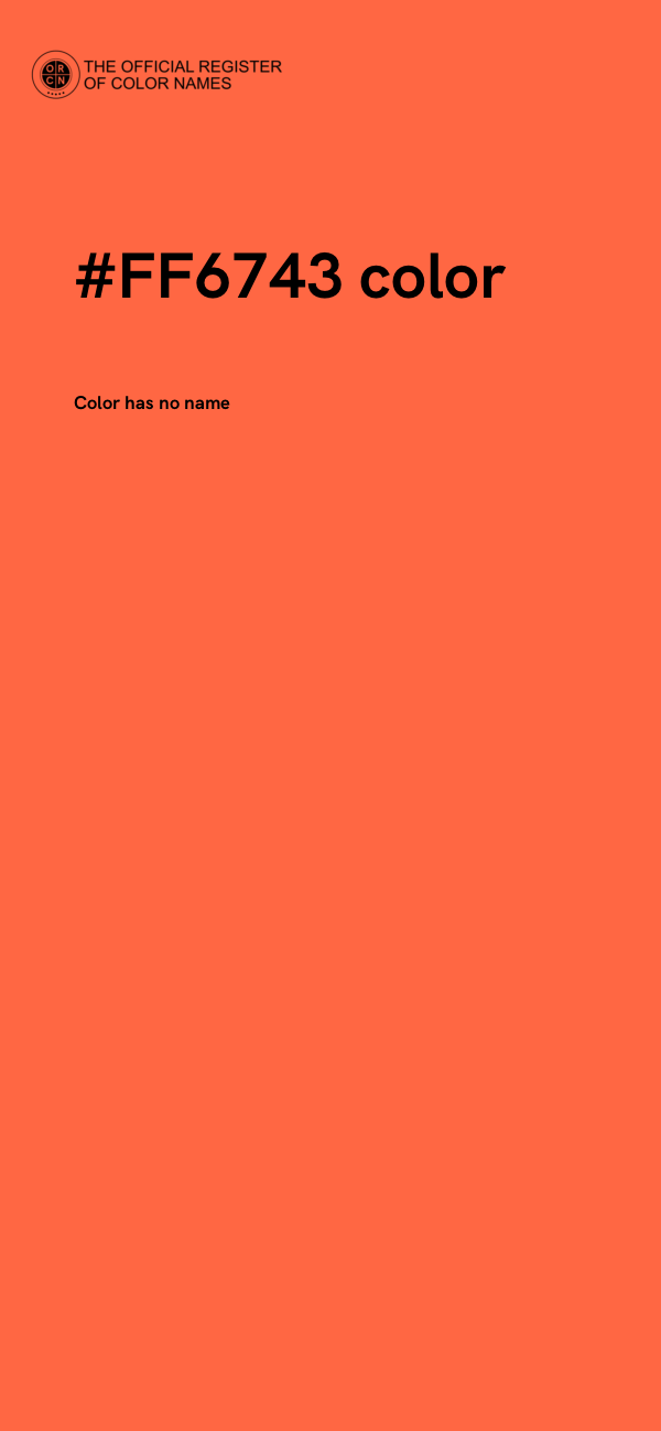 #FF6743 color image