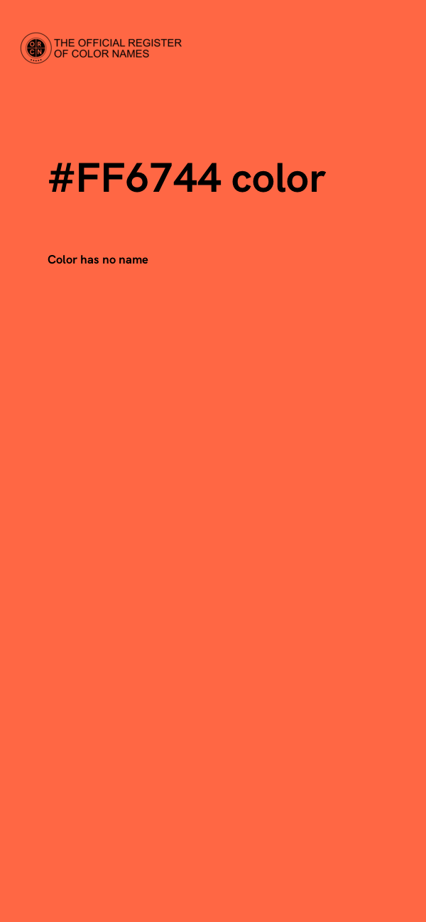 #FF6744 color image