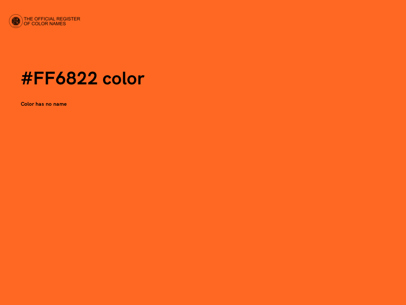 #FF6822 color image
