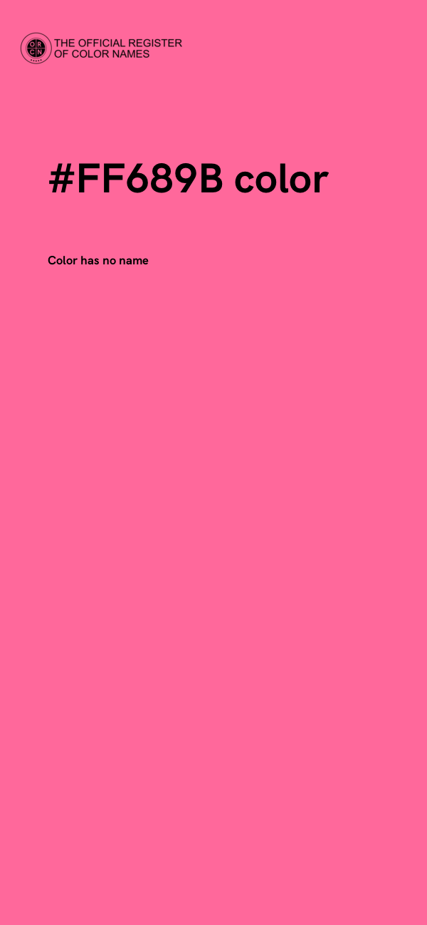 #FF689B color image