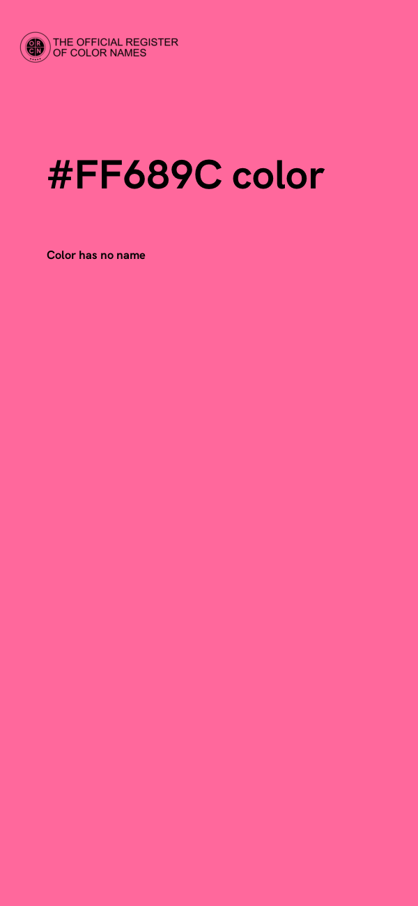#FF689C color image