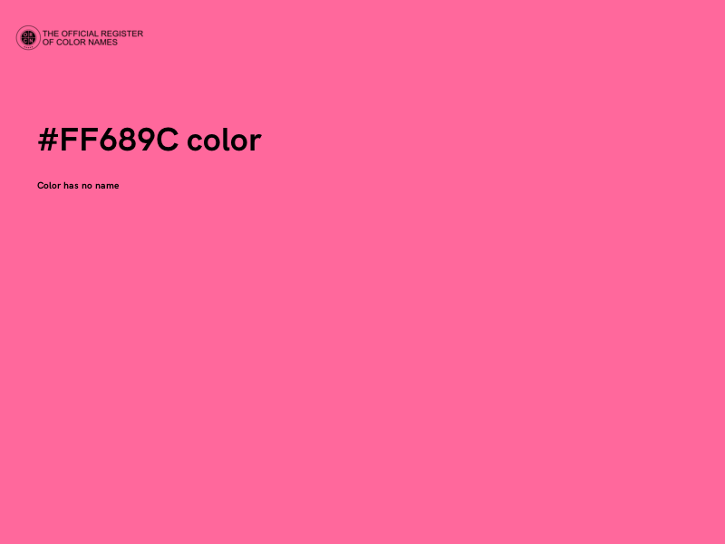#FF689C color image