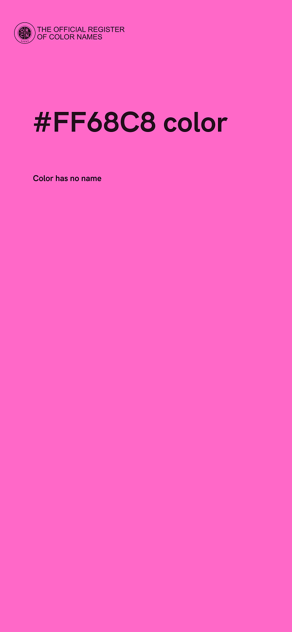 #FF68C8 color image