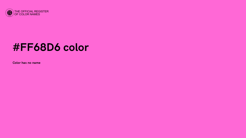 #FF68D6 color image