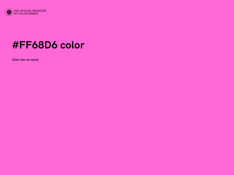 #FF68D6 color image