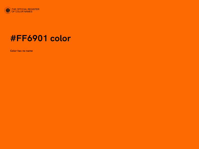 #FF6901 color image