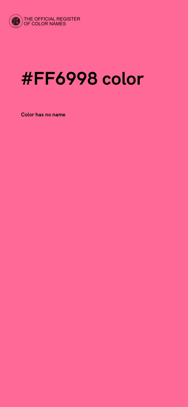 #FF6998 color image