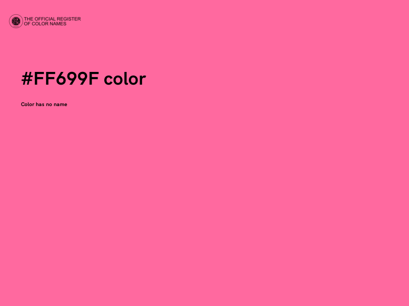 #FF699F color image