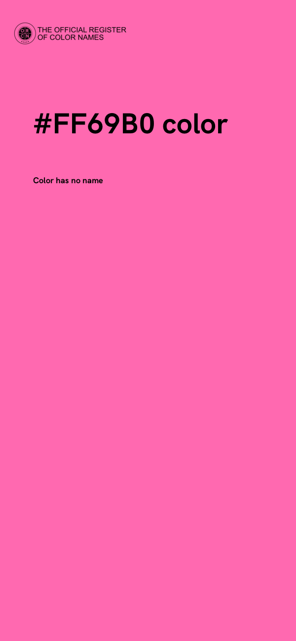 #FF69B0 color image