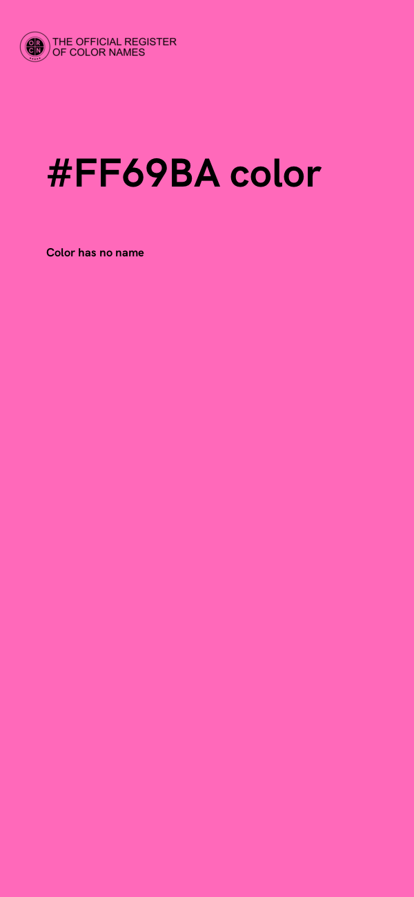 #FF69BA color image
