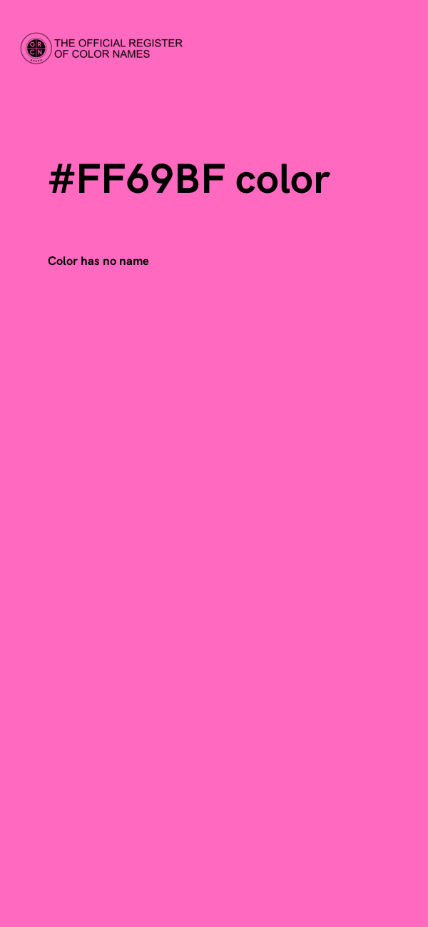 #FF69BF color image