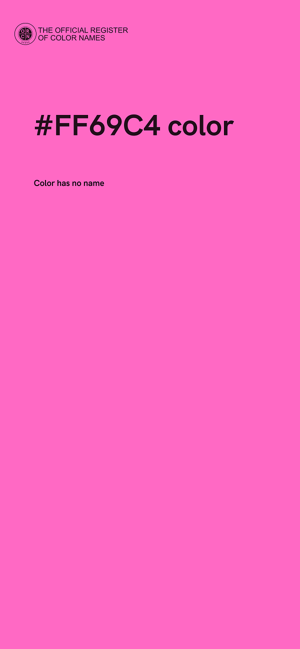 #FF69C4 color image