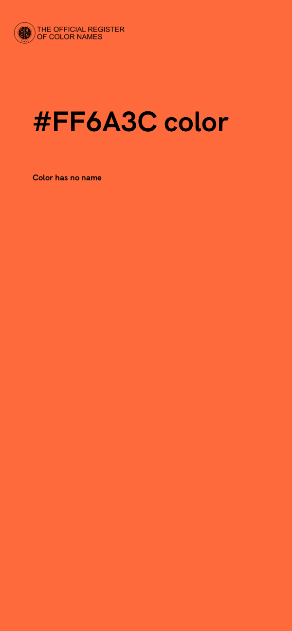 #FF6A3C color image