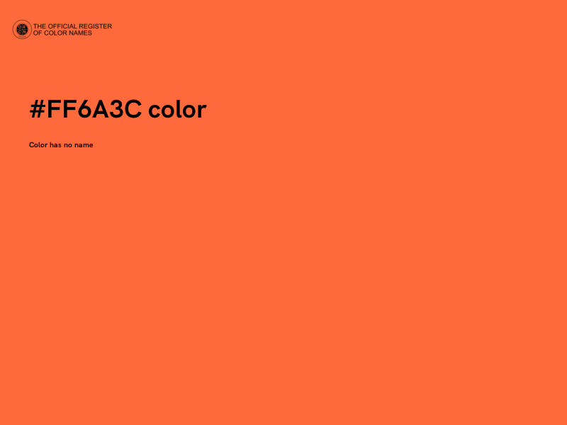 #FF6A3C color image