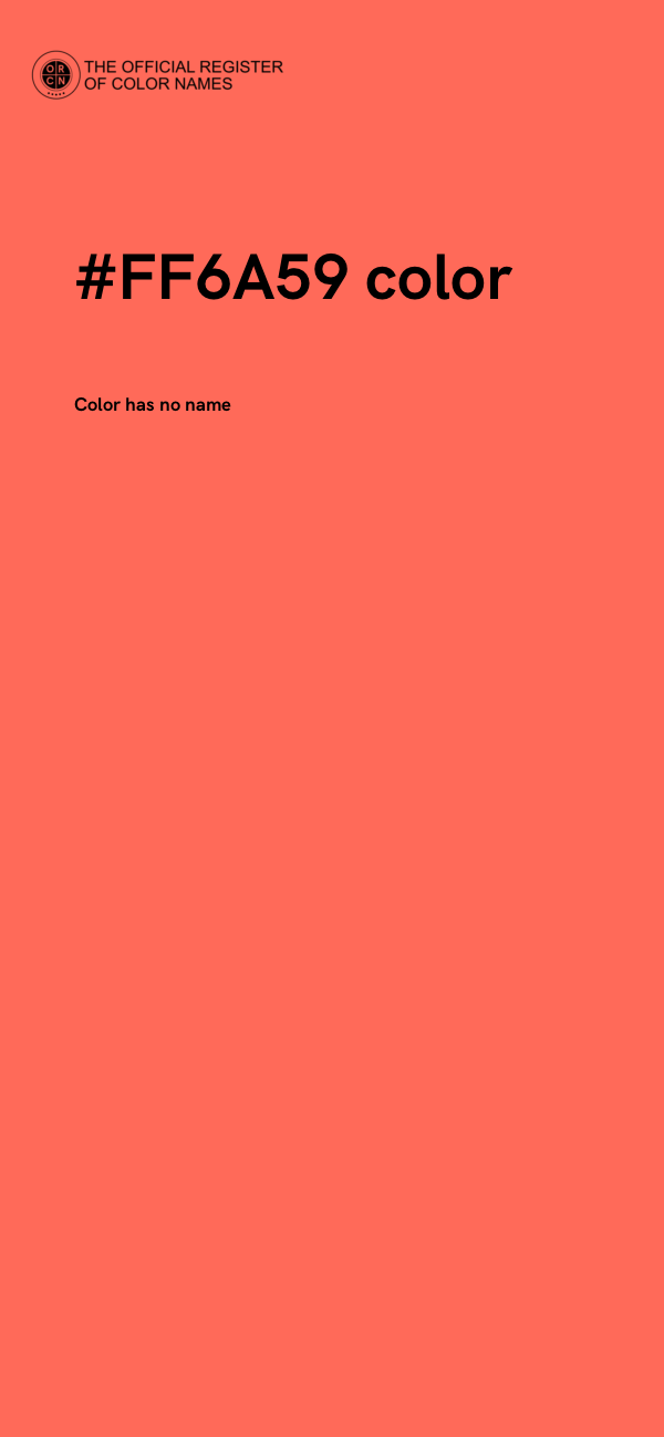 #FF6A59 color image