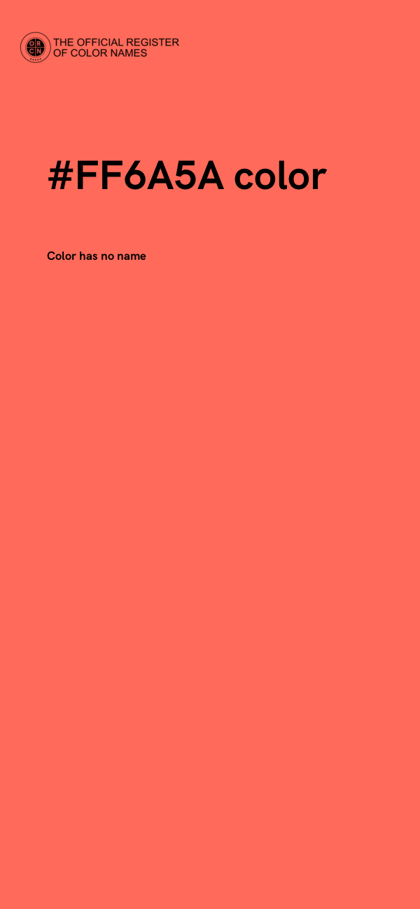 #FF6A5A color image