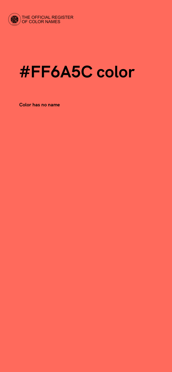 #FF6A5C color image