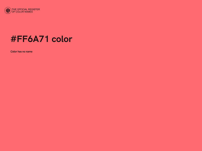 #FF6A71 color image