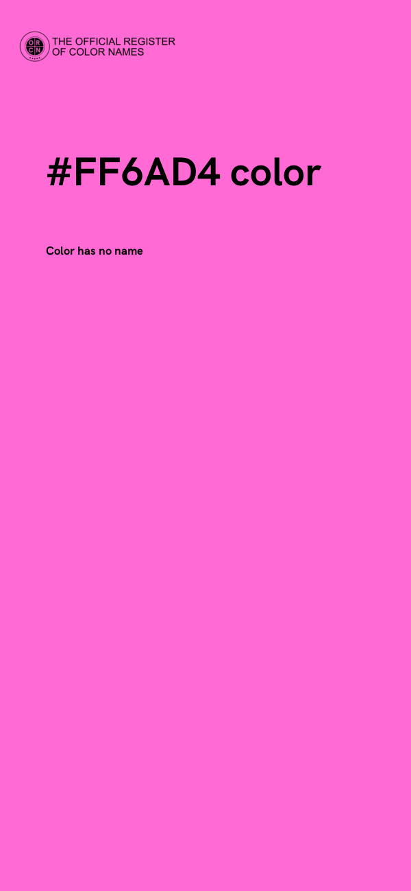 #FF6AD4 color image