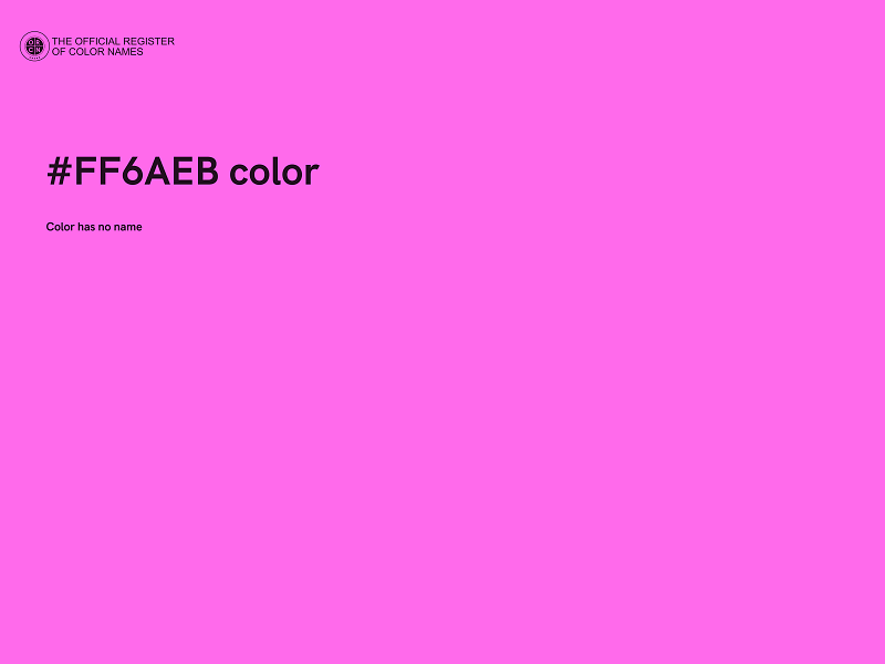 #FF6AEB color image