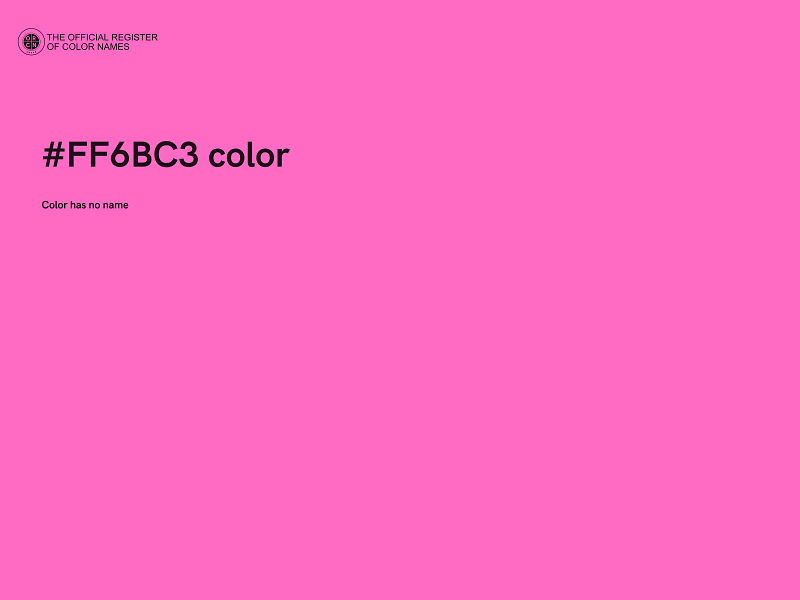 #FF6BC3 color image