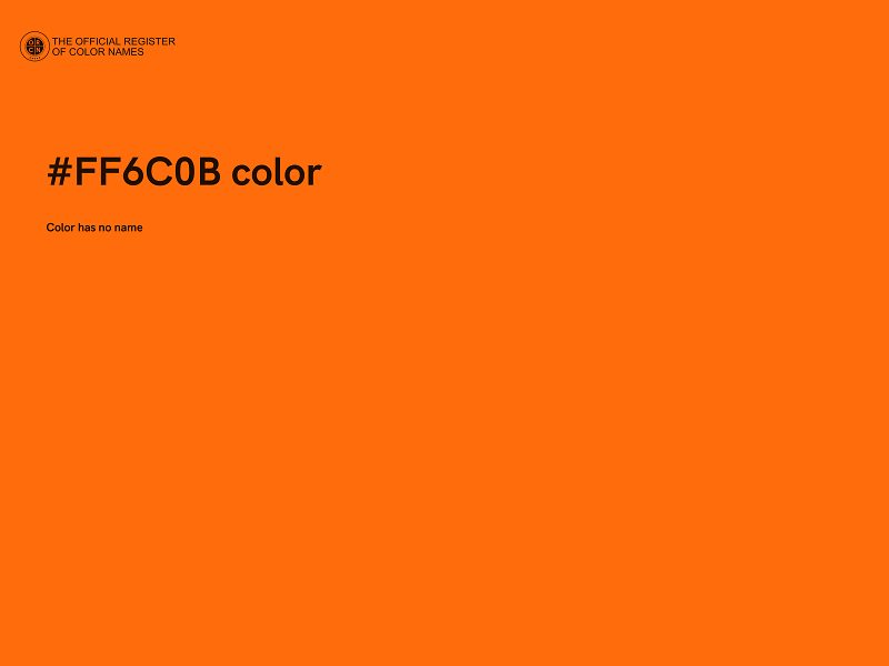 #FF6C0B color image