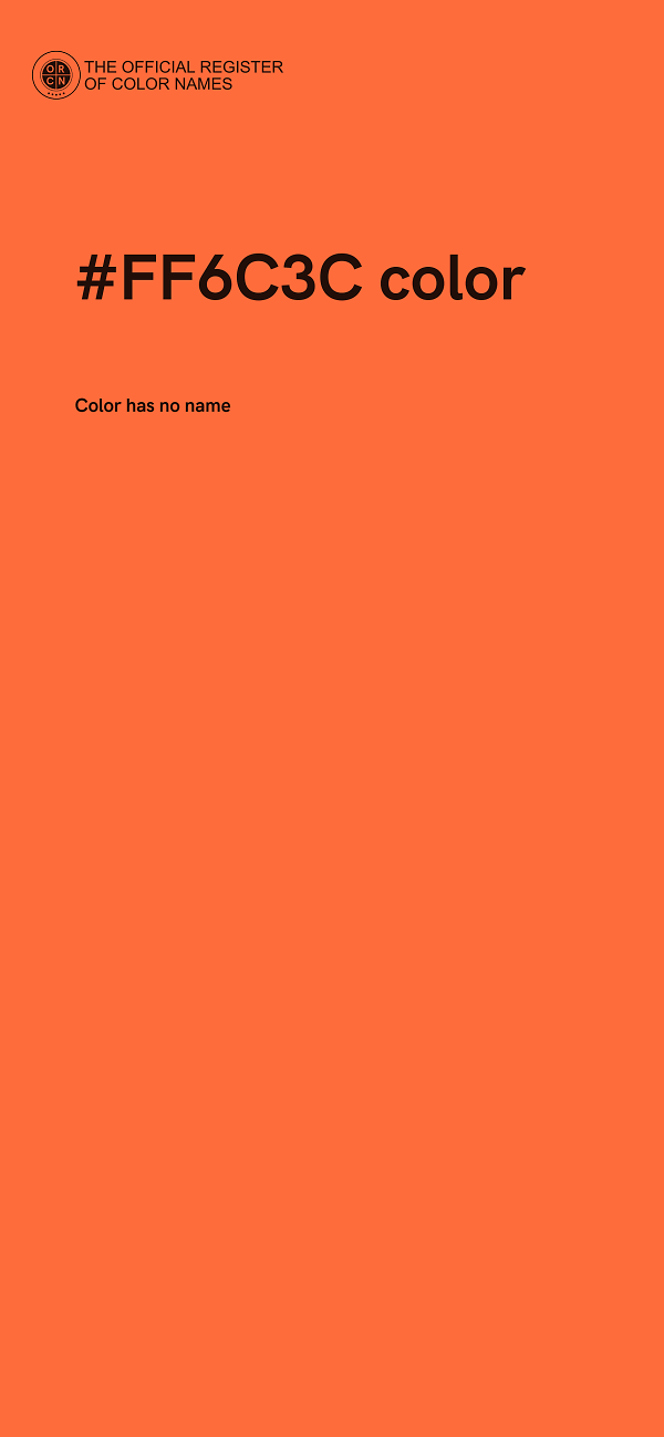 #FF6C3C color image