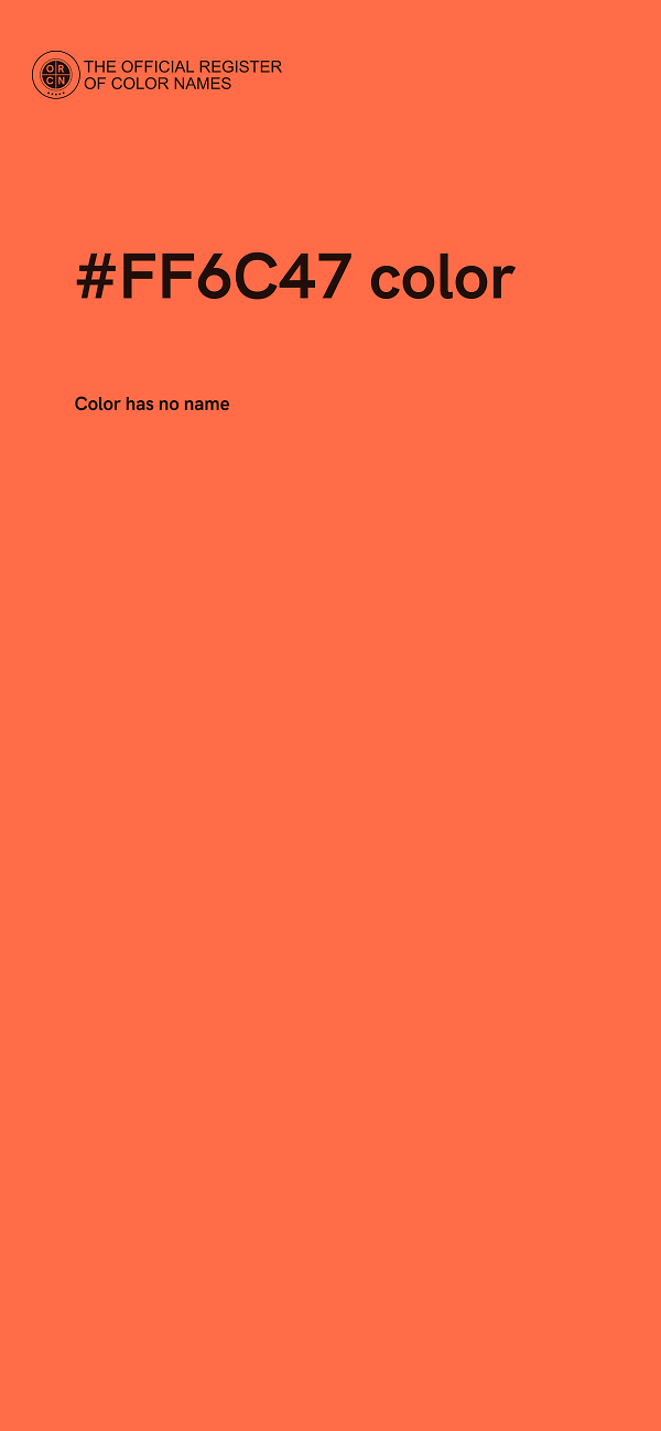 #FF6C47 color image