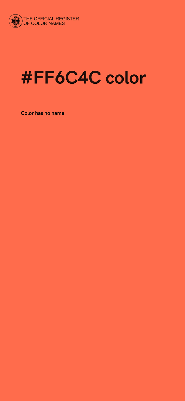 #FF6C4C color image