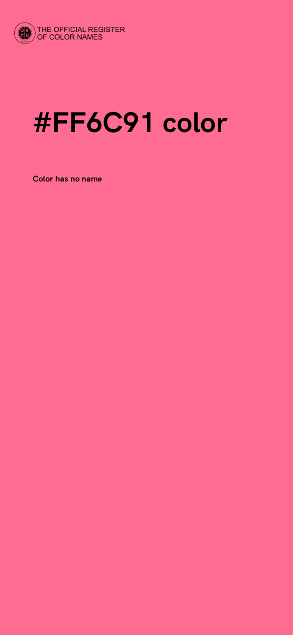 #FF6C91 color image