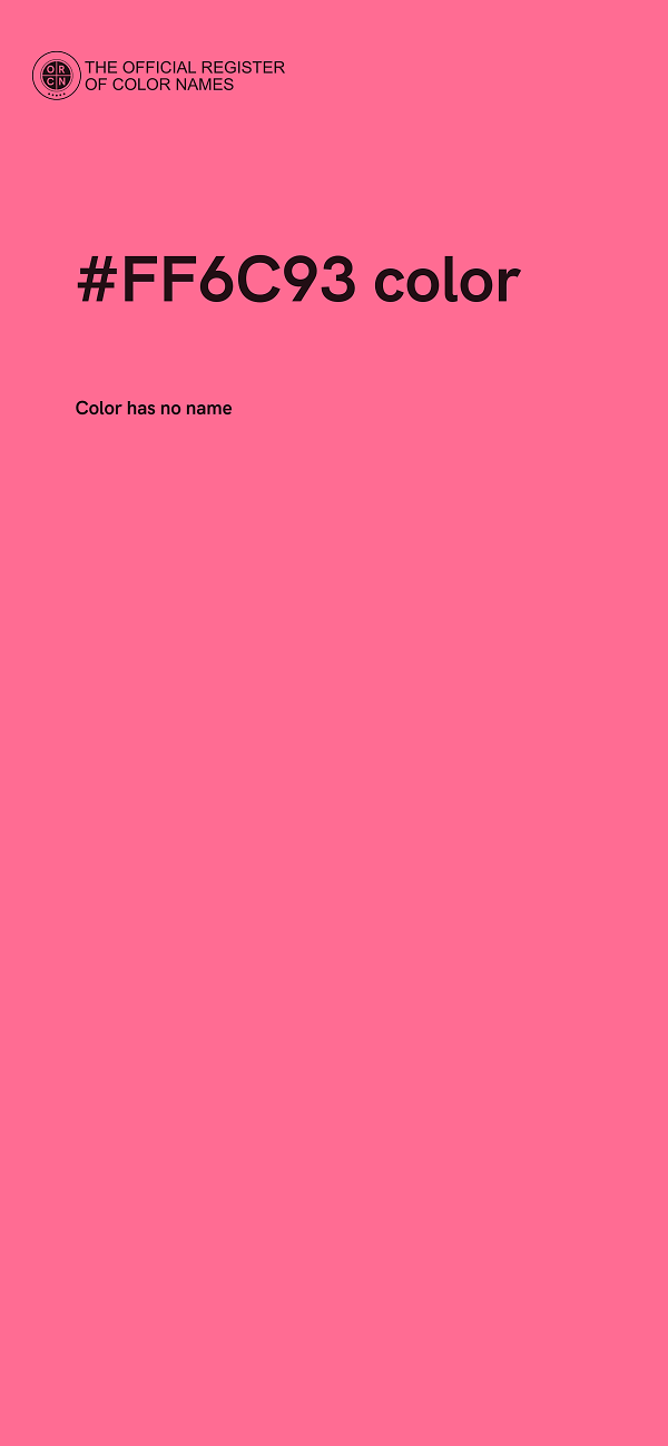 #FF6C93 color image