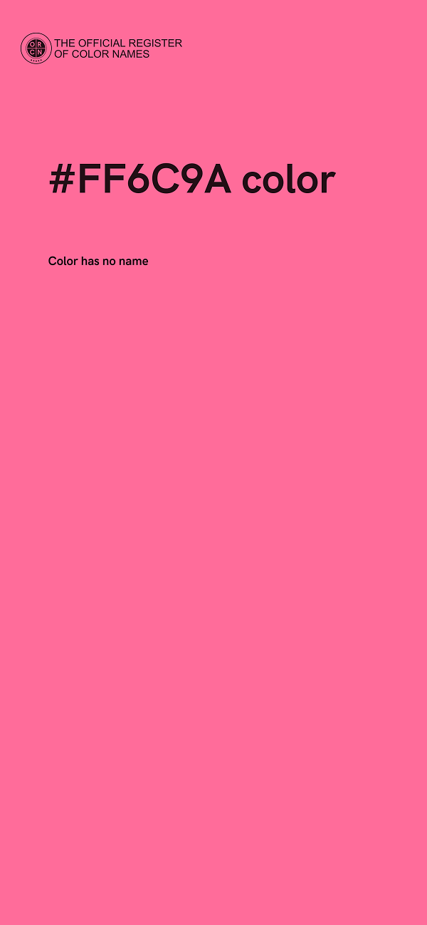#FF6C9A color image