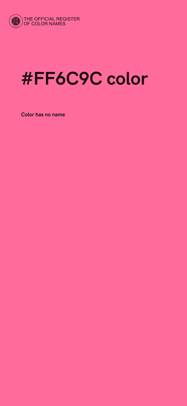 #FF6C9C color image