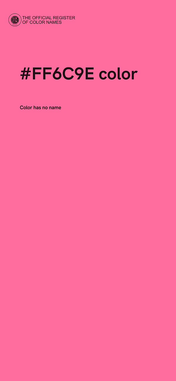 #FF6C9E color image