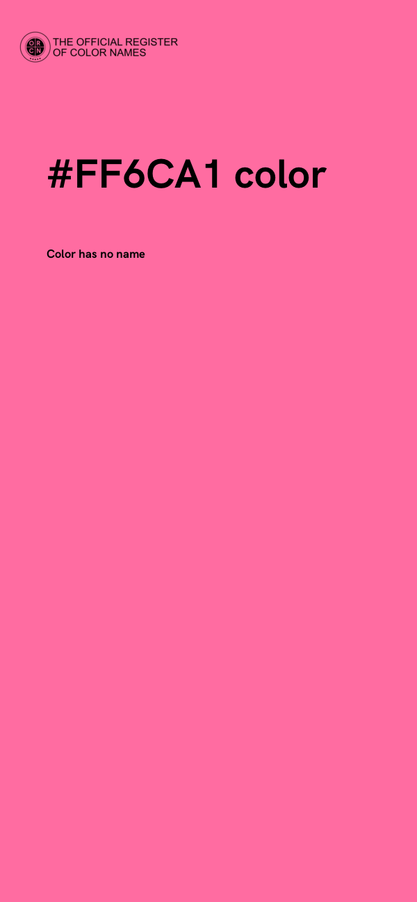 #FF6CA1 color image