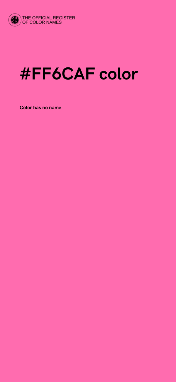 #FF6CAF color image