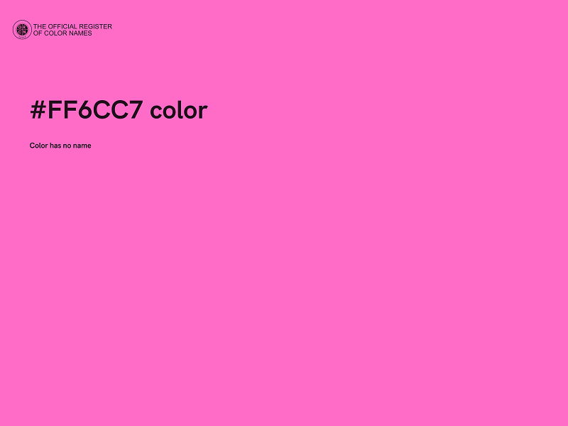 #FF6CC7 color image
