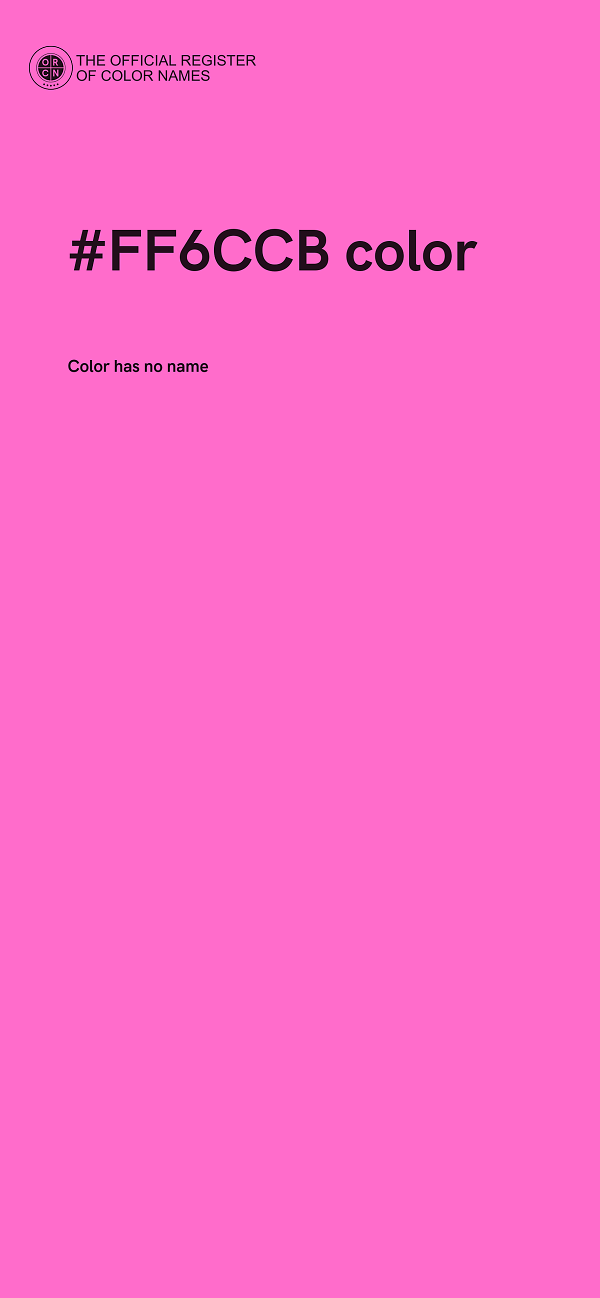#FF6CCB color image