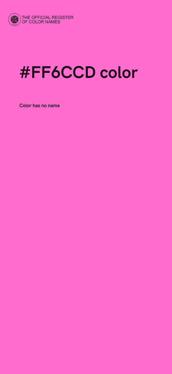#FF6CCD color image