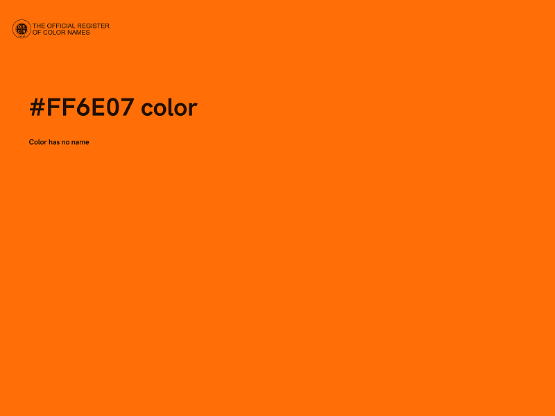 #FF6E07 color image