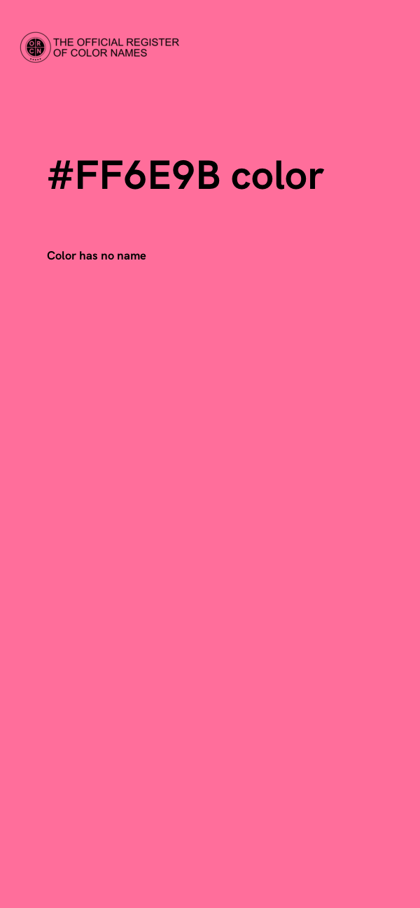 #FF6E9B color image